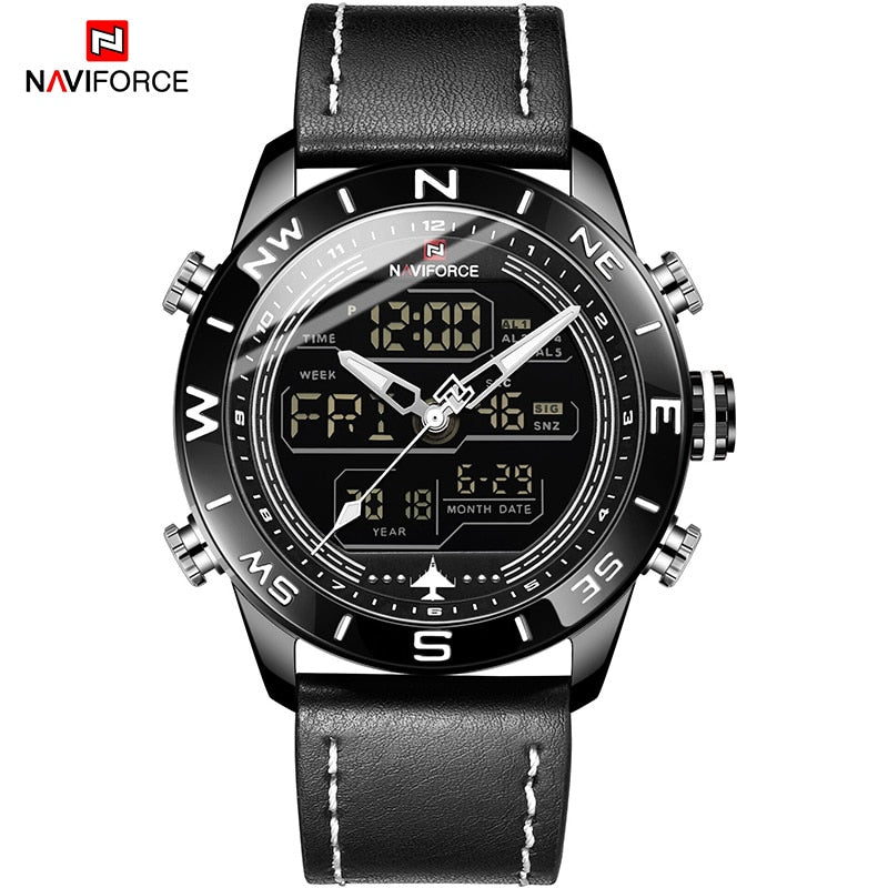 Montre numérique militaire NaviForce pour hommes